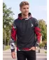 Hochwertiges Funktions-Sweatshirt für Herren ALTISPORT VOJ/ALM039MI01 SCHWARZ UND ROT