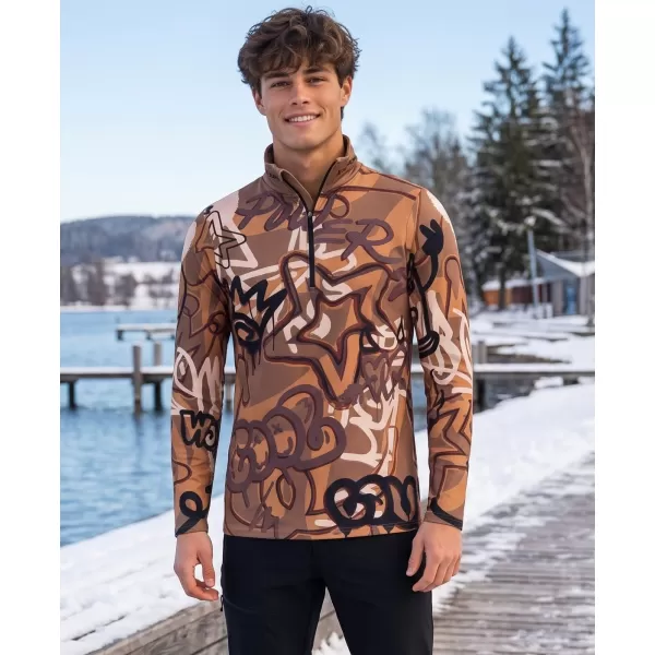  Funktionelle Thermo -Sweatshirt -Premium von Männern ALTISPORT VOJ/ALM054TER03 BRAUN 