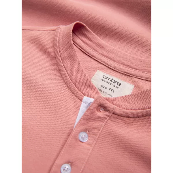  Herren t -Shirt mit einem Kragen OMBRE OM-TSCT-0156 ROSA 