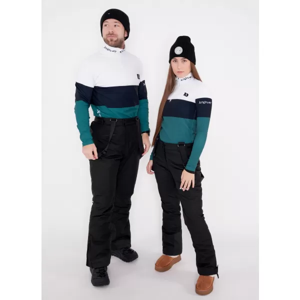  Funktionelle Thermo -Sweatshirt -Premium von Männern ALTISPORT VOJ/ALM051TER03 WEIß -GREEN 