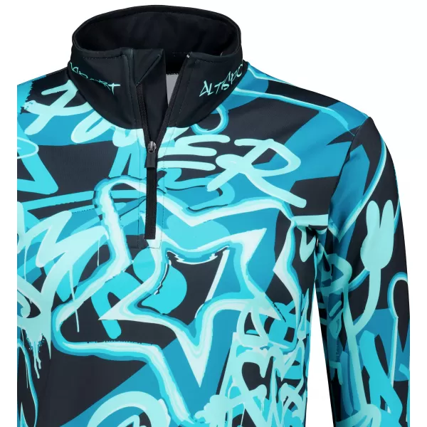  Frauenfunktionaler Thermo -Sweatshirt Premium ALTISPORT VOJ/ALW054TER03 SCHWARZ -BLUE 