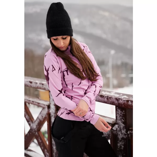  Frauenfunktionaler Thermo -Sweatshirt Premium ALTISPORT VOJ/ALW052TER03 ROSA 