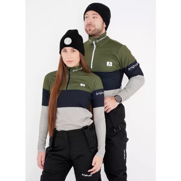  Frauenfunktionaler Thermo -Sweatshirt Premium ALTISPORT VOJ/ALW051TER03 KHAKI 