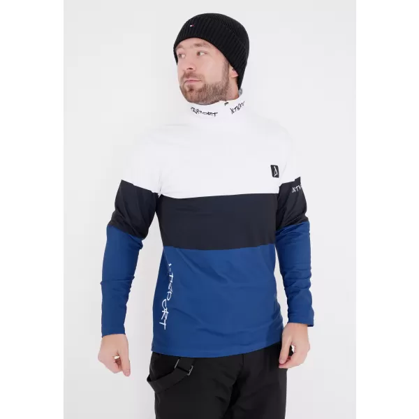  Funktionelle Thermo -Sweatshirt -Premium von Männern ALTISPORT VOJ/ALM051TER03 WEIß -BLAU 