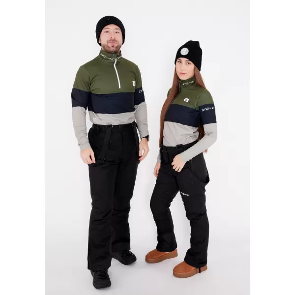  Frauenfunktionaler Thermo -Sweatshirt Premium ALTISPORT VOJ/ALW051TER03 KHAKI 
