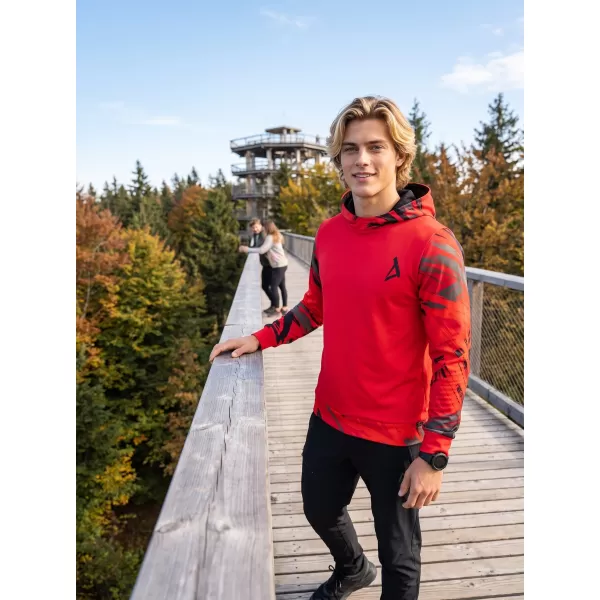  Hochwertiges Funktions-Sweatshirt für Herren ALTISPORT VOJ/ALM039MI01 ROT 