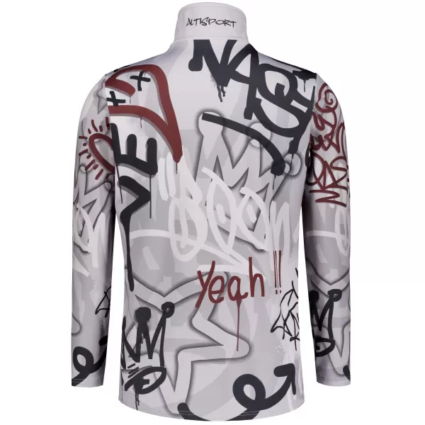  Funktionelle Thermo -Sweatshirt -Premium von Männern ALTISPORT VOJ/ALM054TER03 DUNKELGRAU 