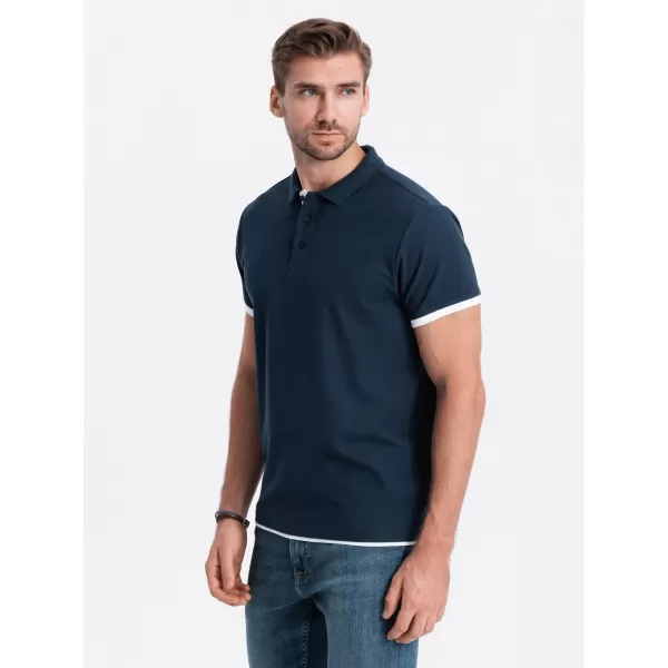 Hemd OMBRE OM-POSS-0113 MARINEBLAU 