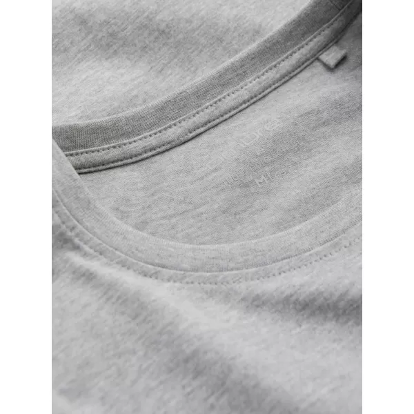 Herren t -Shirt mit einem langen Ärmel OMBRE OM-LSBL-0106 GRAUE MELANGE 