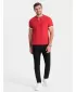 Herren t -Shirt mit einem Kragen OMBRE OM-TSCT-0156 ROT