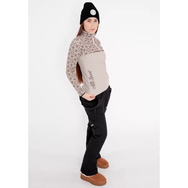  Frauenfunktionaler Thermo -Sweatshirt Premium ALTISPORT VOJ/ALW053TER03 BRAUN 