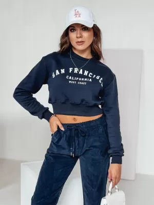Damen Sweatshirt DSTREET SAN FRANCISCO MEERESBLAU