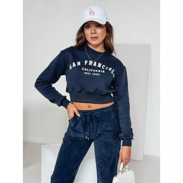  Damen Sweatshirt DSTREET SAN FRANCISCO MEERESBLAU 