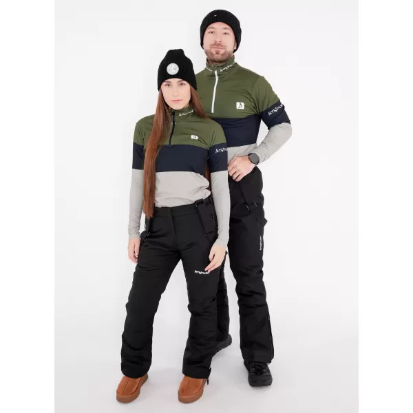  Frauenfunktionaler Thermo -Sweatshirt Premium ALTISPORT VOJ/ALW051TER03 KHAKI 