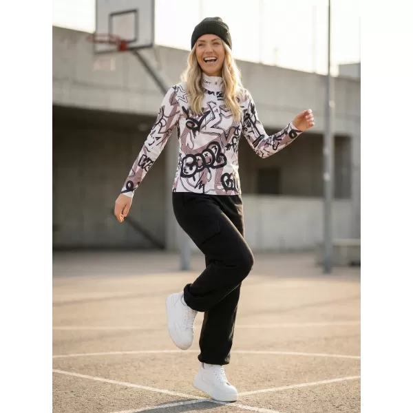  Frauenfunktionaler Thermo -Sweatshirt Premium ALTISPORT VOJ/ALW054TER03 WEIß -GRAY 