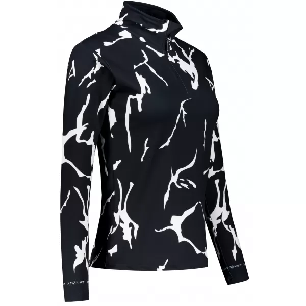  Frauenfunktionaler Thermo -Sweatshirt Premium ALTISPORT VOJ/ALW052TER03 SCHWARZ 
