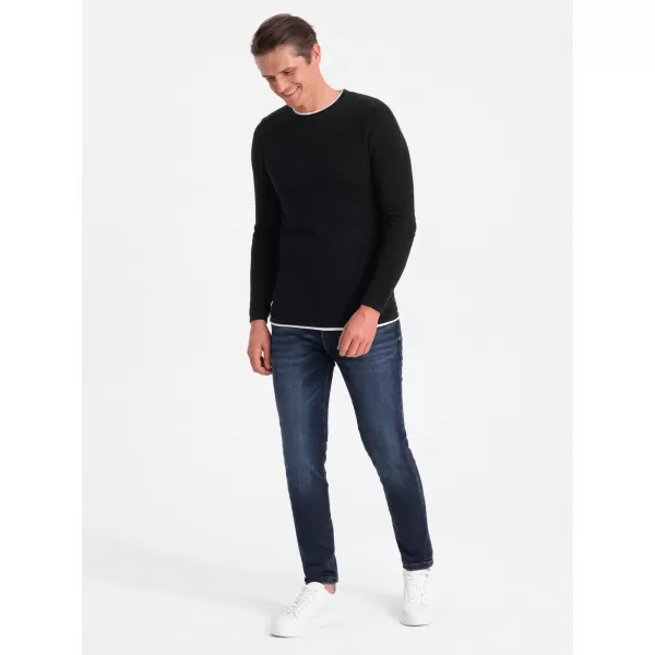  Herrenpullover OMBRE OM-SWSW-0103 SCHWARZ 