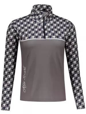 Frauenfunktionaler Thermo -Sweatshirt Premium ALTISPORT VOJ/ALW048TER03 GRAU