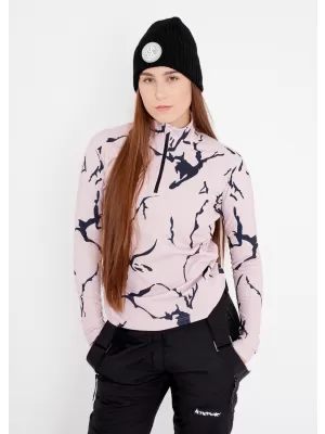 Frauenfunktionaler Thermo -Sweatshirt Premium ALTISPORT VOJ/ALW052TER03 BRAUN