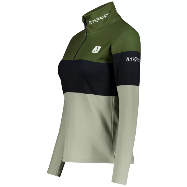  Frauenfunktionaler Thermo -Sweatshirt Premium ALTISPORT VOJ/ALW051TER03 KHAKI 