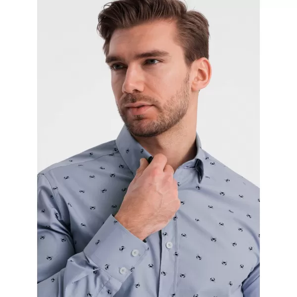  Hemd OMBRE OM-SHCS-0156 HELLBLAU 