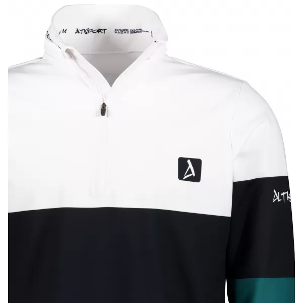  Funktionelle Thermo -Sweatshirt -Premium von Männern ALTISPORT VOJ/ALM051TER03 WEIß -GREEN 