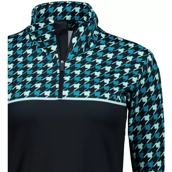  Frauenfunktionaler Thermo -Sweatshirt Premium ALTISPORT VOJ/ALW048TER03 SCHWARZ -BLUE 