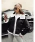 Damenjacke DSTREET FURBLAZE TY4730 SCHWARZ
