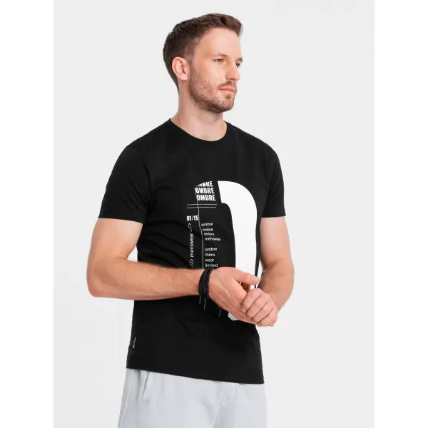  Hemd OMBRE OM-TSPT-0166 SCHWARZ 