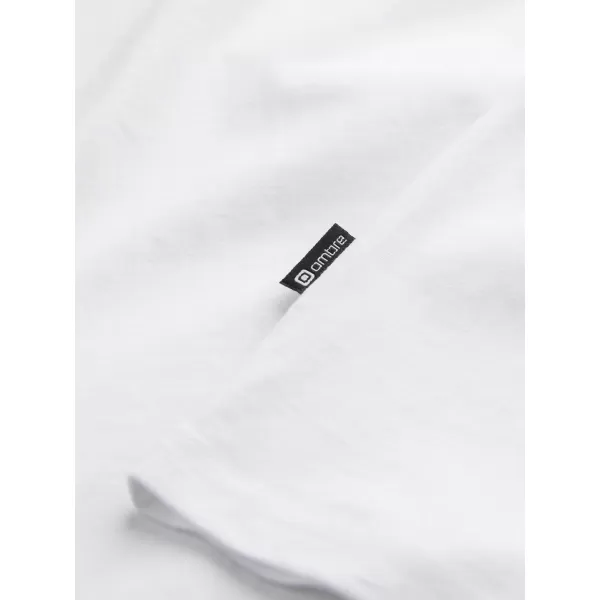  Herren t -Shirt mit langen Ärmeln OMBRE OM-LSBL-0106 WEIß 