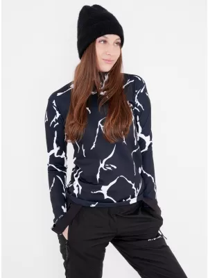 Frauenfunktionaler Thermo -Sweatshirt Premium ALTISPORT VOJ/ALW052TER03 SCHWARZ