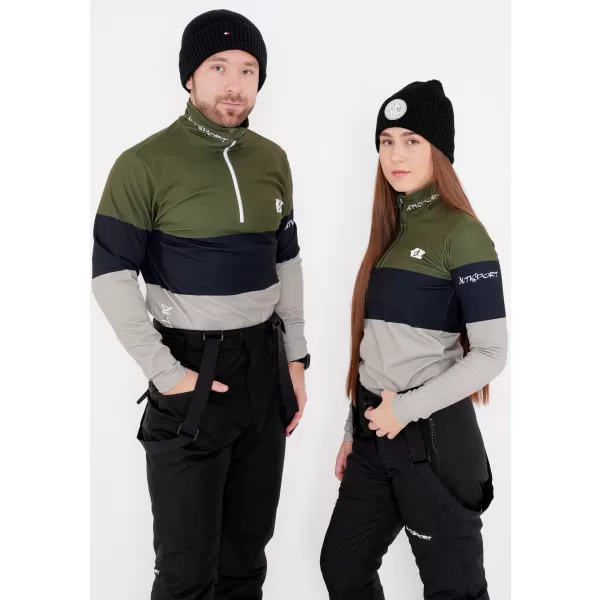  Frauenfunktionaler Thermo -Sweatshirt Premium ALTISPORT VOJ/ALW051TER03 KHAKI 