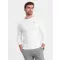 Herren t -Shirt mit einem langen Ärmel OMBRE OM-LSCL-0102 WEIß