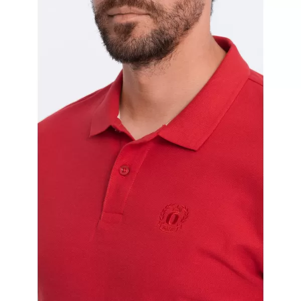  Herren t -Shirt mit einem Kragen OMBRE S1374 ROT 