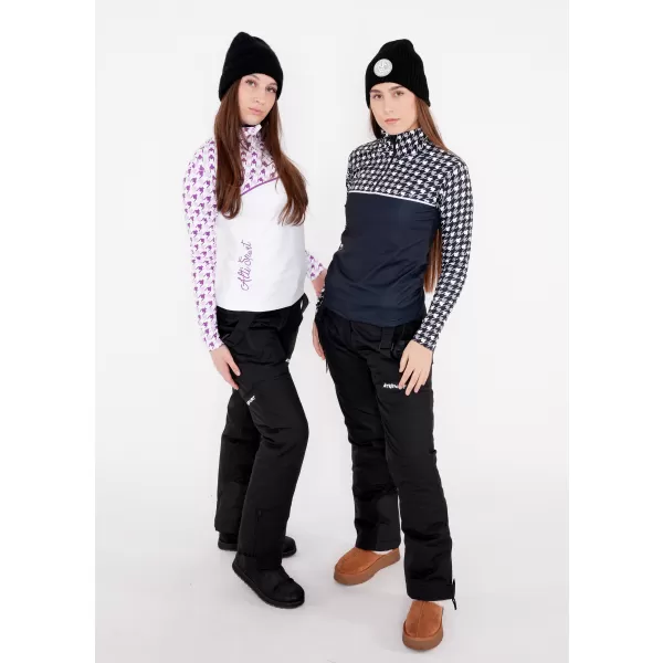  Frauenfunktionaler Thermo -Sweatshirt Premium ALTISPORT VOJ/ALW048TER03 WEIß/LILA 