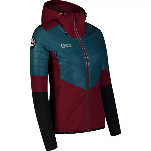  Sportjacke für Damen NORDBLANC ICEBERGS NBWJL8112 BURGUND 
