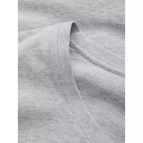  Herren t -Shirt mit einem langen Ärmel OMBRE OM-LSBL-0108 GRAUE MELANGE 