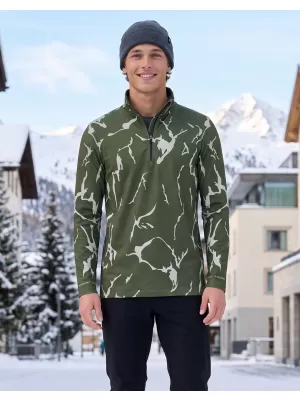 Funktionelle Thermo -Sweatshirt -Premium von Männern ALTISPORT VOJ/ALM052TER03 KHAKI