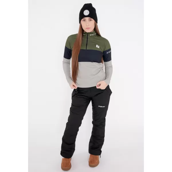  Frauenfunktionaler Thermo -Sweatshirt Premium ALTISPORT VOJ/ALW051TER03 KHAKI 