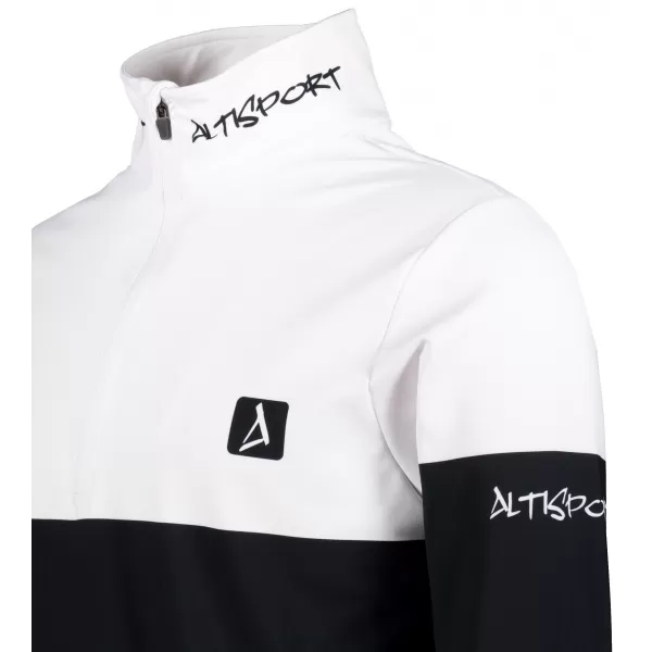  Funktionelle Thermo -Sweatshirt -Premium von Männern ALTISPORT VOJ/ALM051TER03 WEIß -GREEN 