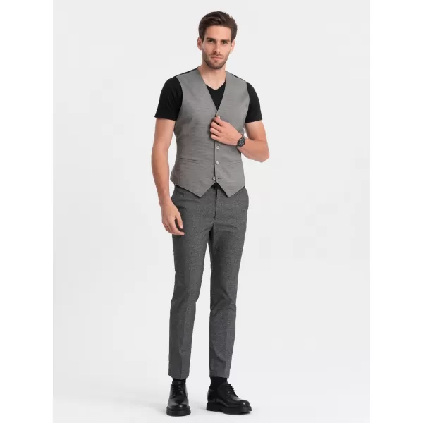  Weste OMBRE OM-BLZV-0111 GRAU 
