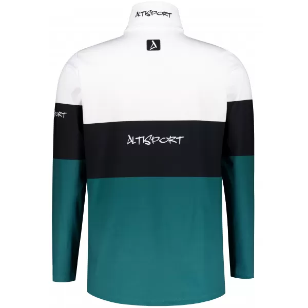  Funktionelle Thermo -Sweatshirt -Premium von Männern ALTISPORT VOJ/ALM051TER03 WEIß -GREEN 
