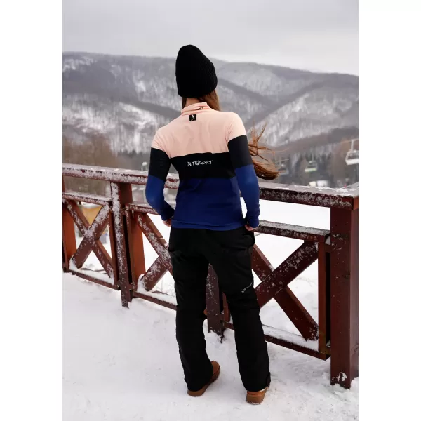  Frauenfunktionaler Thermo -Sweatshirt Premium ALTISPORT VOJ/ALW051TER03 ORANGE/BLAU 