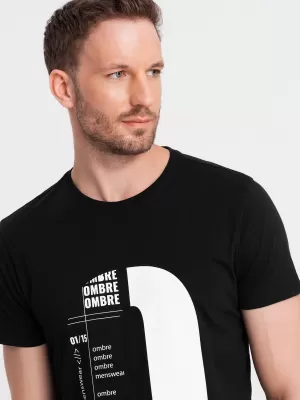 Hemd OMBRE OM-TSPT-0166 SCHWARZ