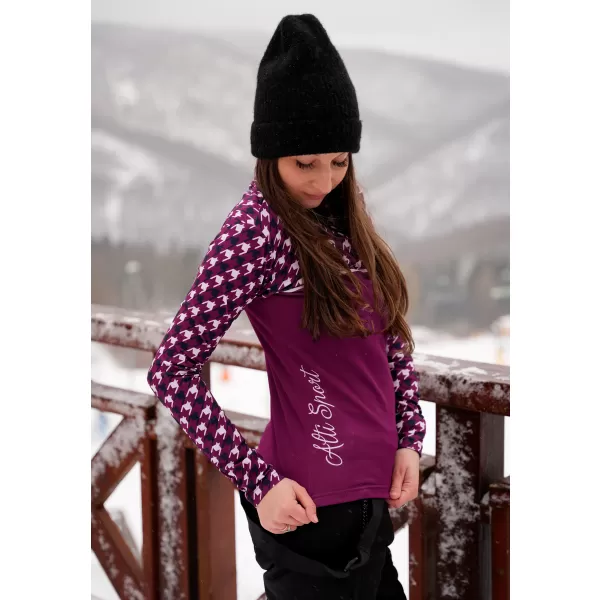  Frauenfunktionaler Thermo -Sweatshirt Premium ALTISPORT VOJ/ALW048TER03 LILA 