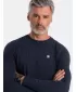 Herren t -Shirt mit einem langen Ärmel OMBRE OM-LSCL-0102 MARINEBLAU