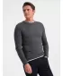 Herrenpullover OMBRE OM-SWSW-0103 GRAPHIT MELANGE