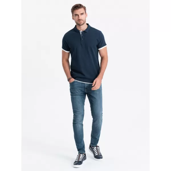  Hemd OMBRE OM-POSS-0113 MARINEBLAU 