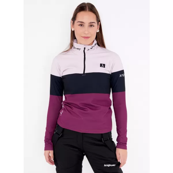  Frauenfunktionaler Thermo -Sweatshirt Premium ALTISPORT VOJ/ALW051TER03 BURGUND 