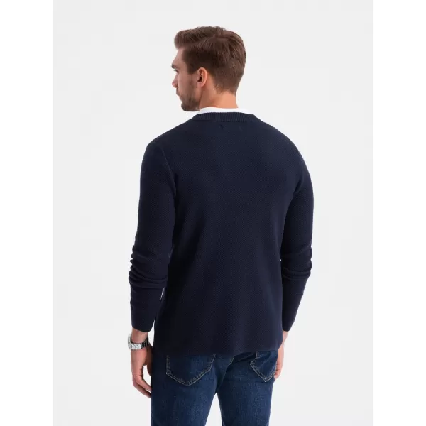  Herrenpullover OMBRE OM-SWCD-0109 MARINEBLAU 